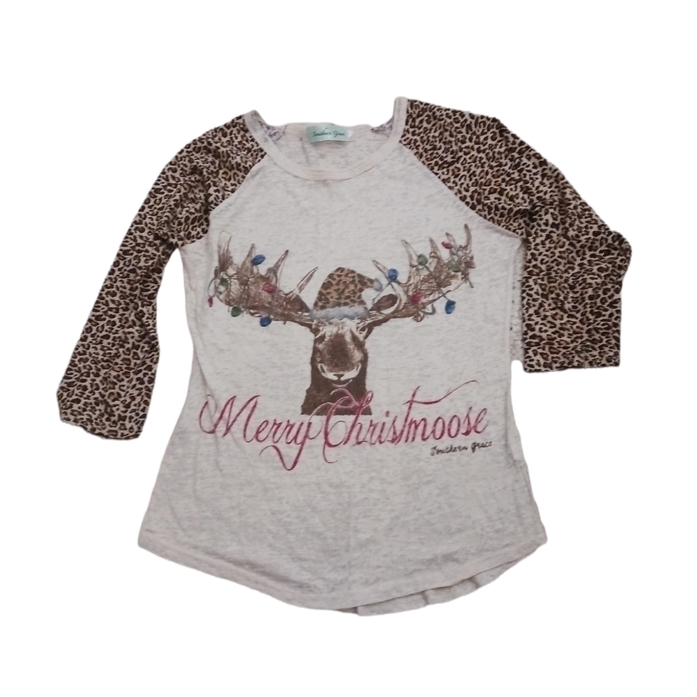 Southern  Grace Lightweight Merry Christmas TShirt